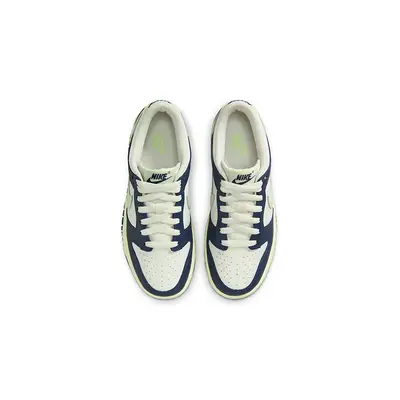 Nike Dunk Low GS Midnight Navy Volt Tint FB9109-127 Top