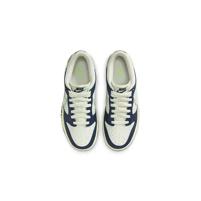 Nike Dunk Low GS Midnight Navy Volt Tint FB9109-127 Top