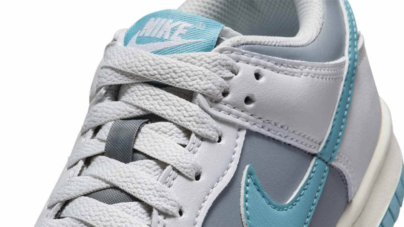 Nike Dunk Low GS Photon Dust Denim Turquoise Side
