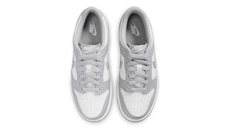 Nike Dunk Low GS White Light Smoke Grey FB9109-123 Top