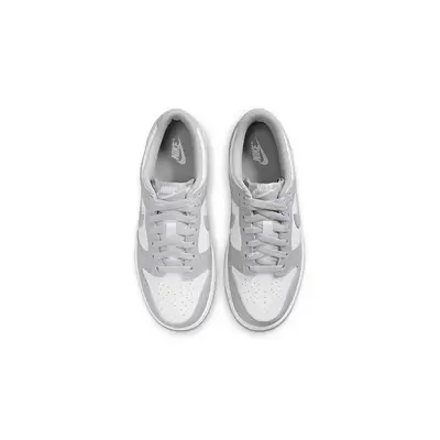 Nike Dunk Low GS White Light Smoke Grey FB9109-123 Top