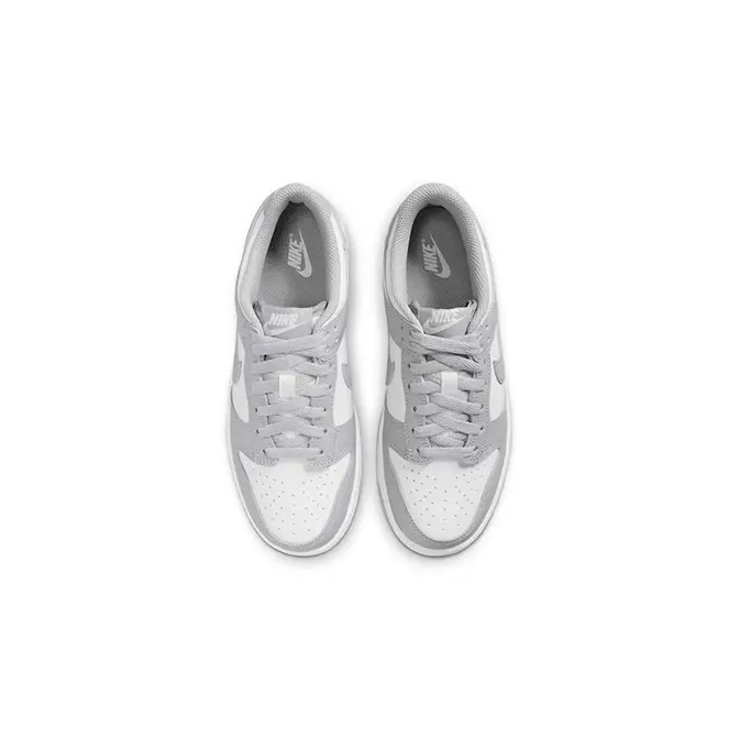 Nike Dunk Low GS White Light Smoke Grey FB9109-123 Top