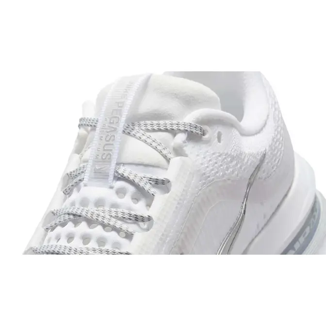 Nike Pegasus Premium White Metallic Silver Side
