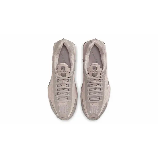 Nike Shox R4 College Grey Flat Pewter HV0934-001 Top