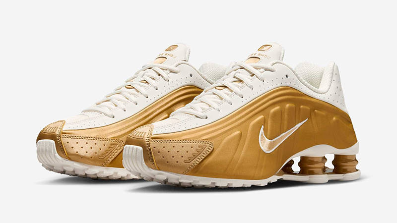 Nike Shox R4 Soft Metallic Gold AR3565-010 front