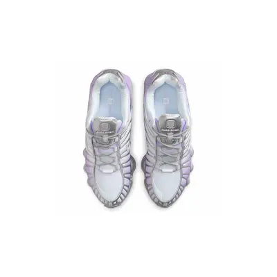 Nike Shox TL Metallic Platinum Hydrangeas HV2520-002 Top