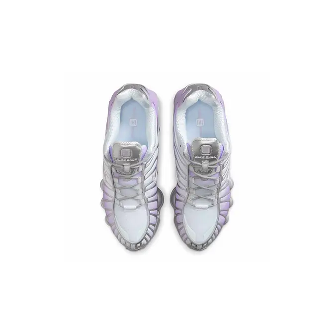 Nike Shox TL Metallic Platinum Hydrangeas HV2520-002 Top