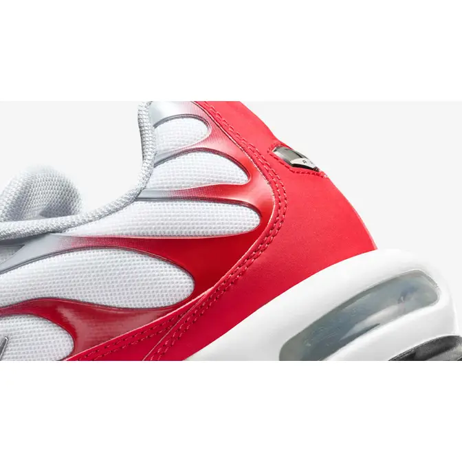 Nike TN Air Max Plus White University Red Closeup