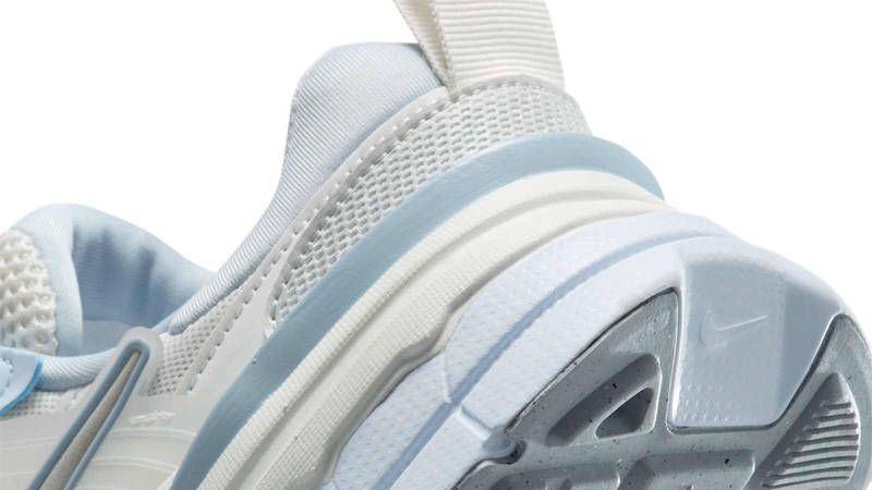Nike V2K Run Platinum Tint Summit White Closeup