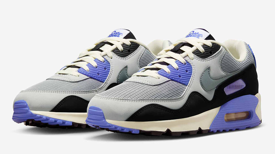 靴 2025ss Patta Nike Air Max 90 Sapphire Air Max 90 x Patta 'Sapphire and Particle Grey' (HF8814-002