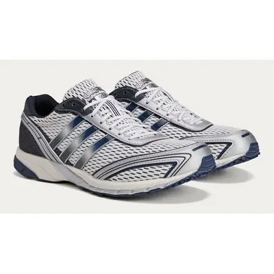Sporty & Rich x adidas Adizero Adios 1 White Navy JP7544 Side