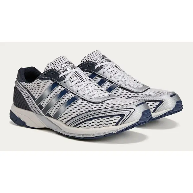 Sporty & Rich x adidas Adizero Adios 1 White Navy JP7544 Side