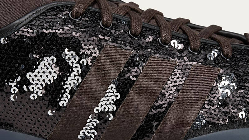 Wales Bonner x adidas Karintha Sequin Black JR0259 Detail