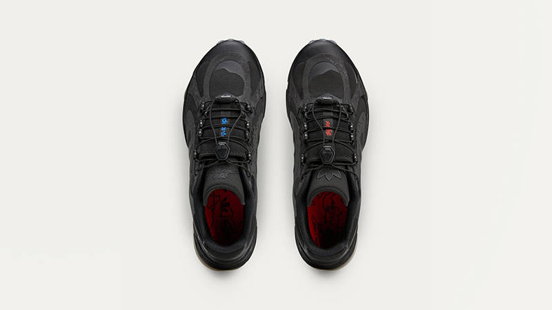 100 Thieves x adidas Savage Black Silver Pebble JR5538 middle
