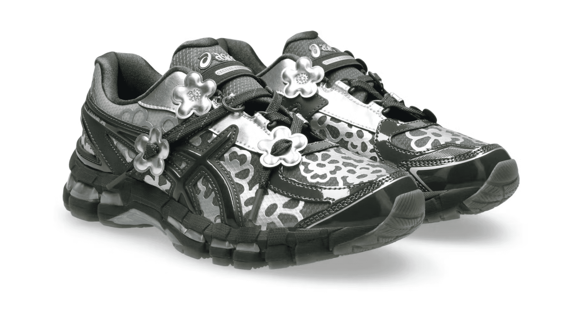 Cecilie Bahnsen x ASICS Gel-Kayano 20 Floral Silver Olive