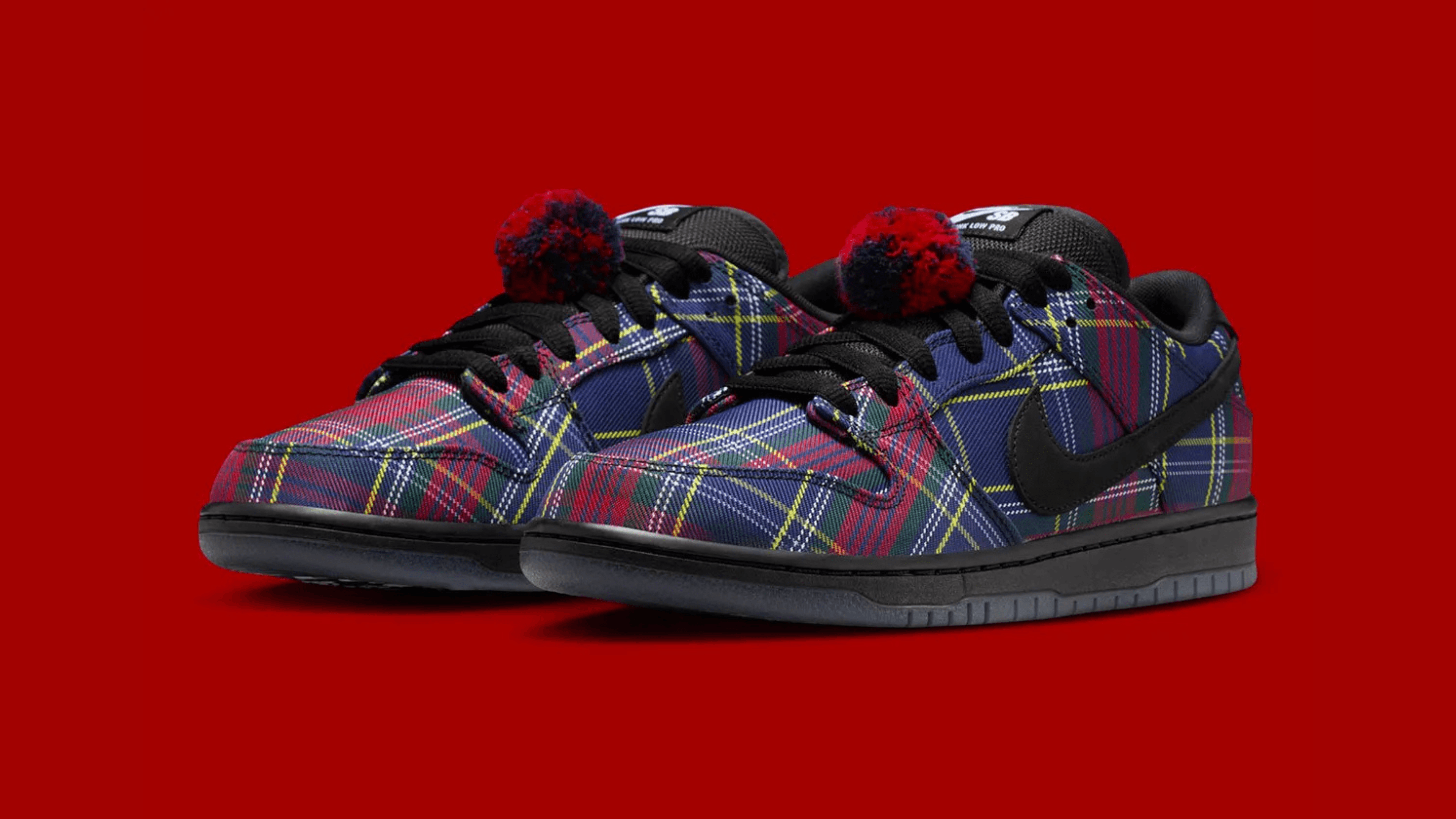 Nardwuar x Nike SB Dunk Low Red Blue