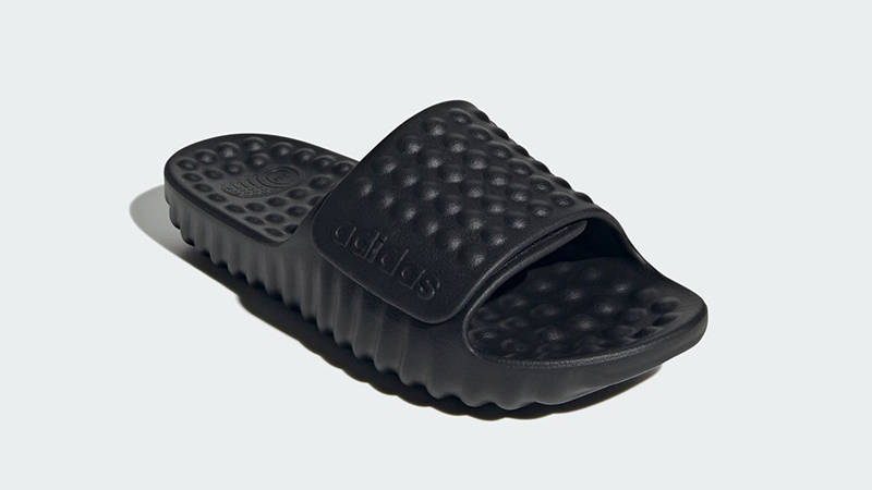 adidas Adissage 360 Red Slide Black JS3569 front