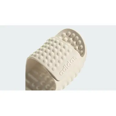 adidas Adissage 360 Red Slide Off-White JQ8057 toe