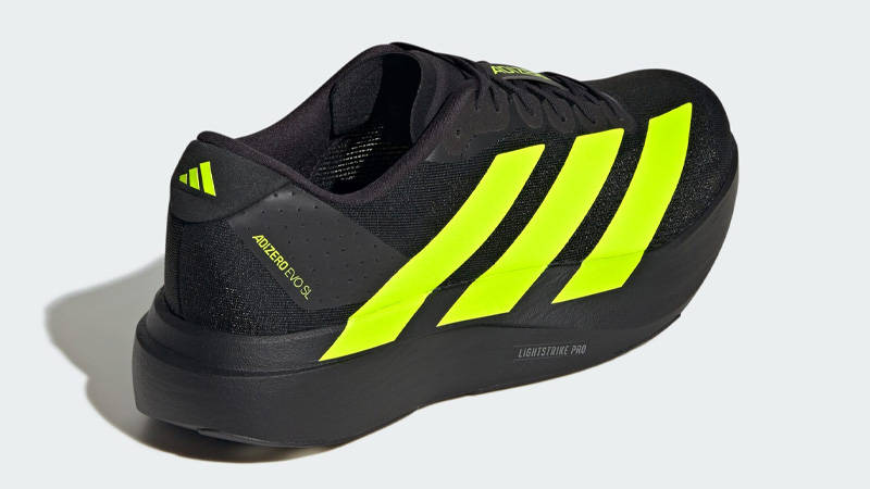 adidas Adizero Evo SL Black Lucid Lemon | JR5842 | The Sole Supplier