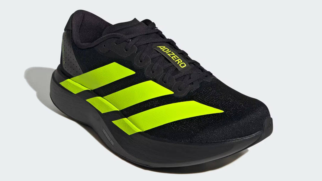 adidas Adizero Evo SL Black Lucid Lemon Front