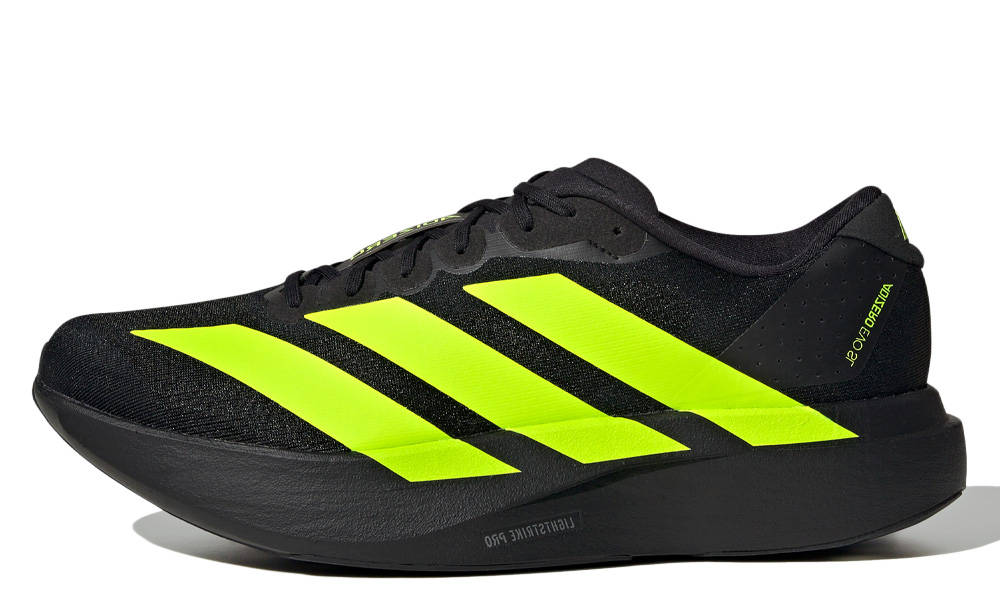 adidas Adizero Evo SL Black Lucid Lemon | JR5842 | The Sole Supplier