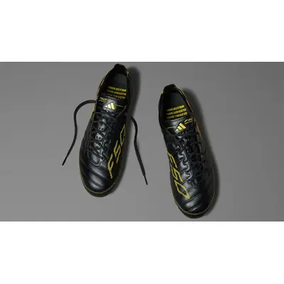 adidas F50 Elite Leather 2010 FG Remake Pack Black Yellow Top