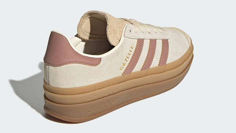 adidas Gazelle Bold Cream White Warm Clay JS3893 Back