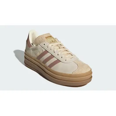 adidas Gazelle Bold Cream White Warm Clay JS3893 Side