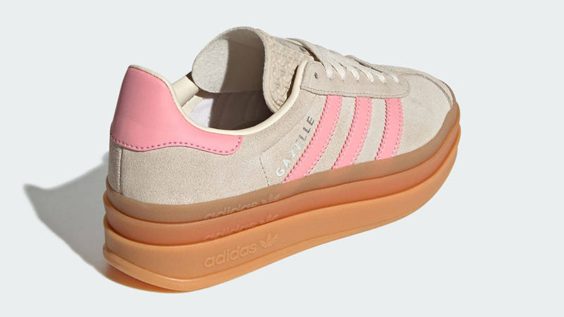 adidas Gazelle Bold GS Beige Semi Pink Spark JQ7409 Back