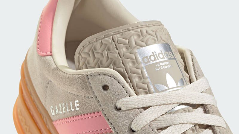 adidas Gazelle Bold GS Beige Semi Pink Spark JQ7409 Detail