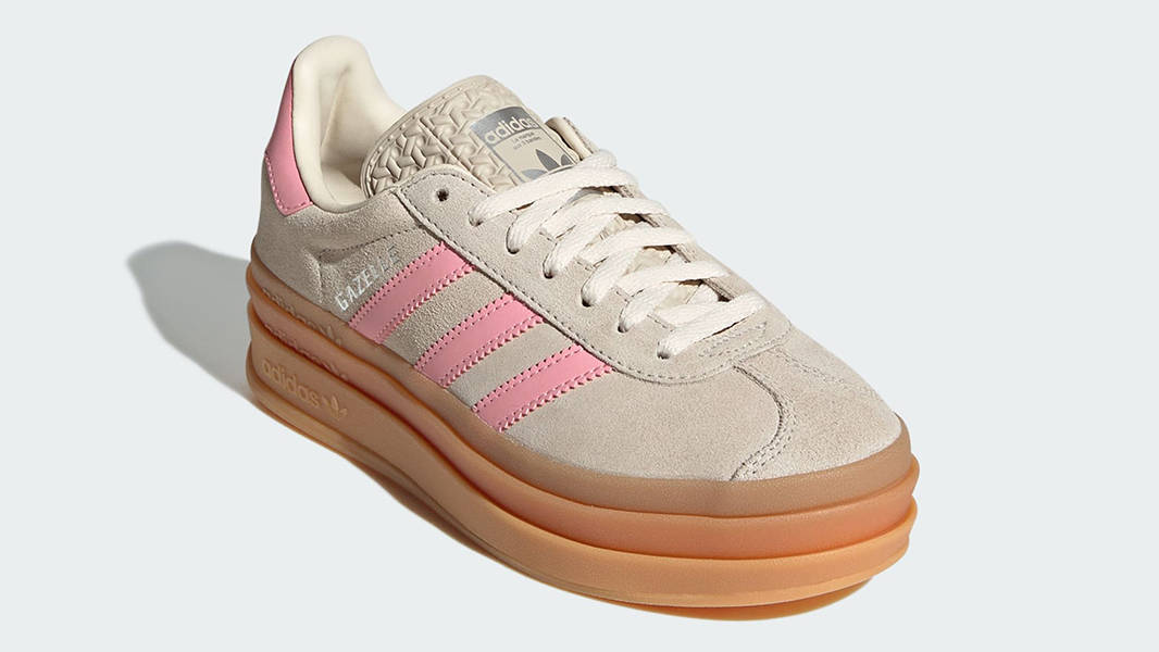 adidas Gazelle Bold GS Beige Semi Pink Spark JQ7409 Side