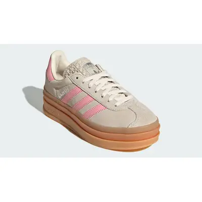 adidas Gazelle Bold GS Beige Semi Pink Spark JQ7409 Side