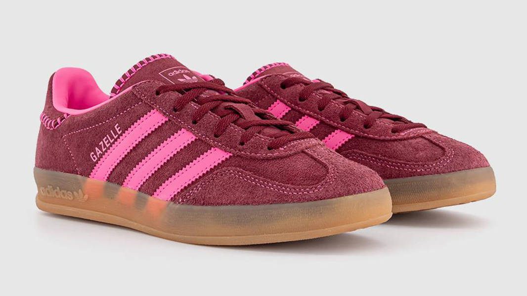 adidas Gazelle Indoor Lucid Pink Noble Maroon JS1404 Side