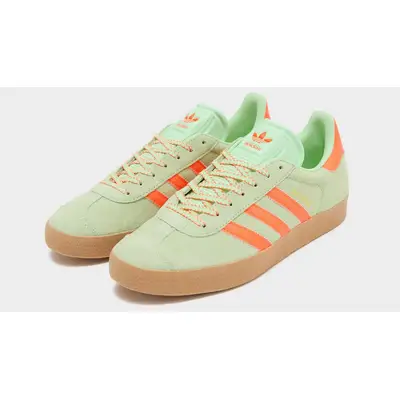 adidas Gazelle Semi Green Spark Solar Orange Front