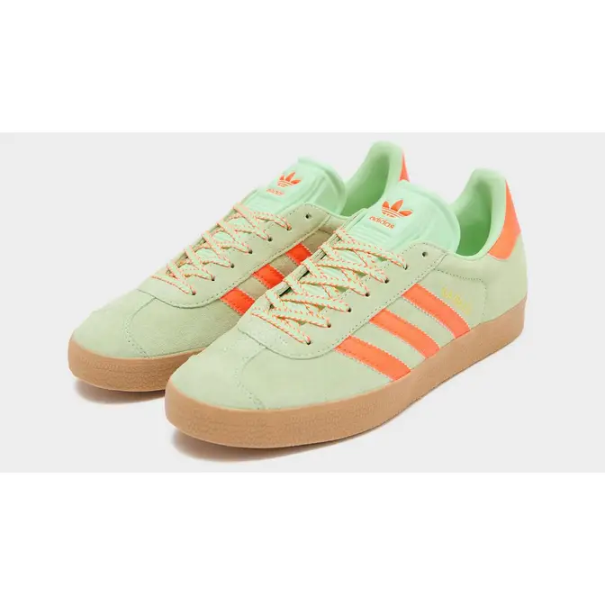 adidas Gazelle Semi Green Spark Solar Orange Front