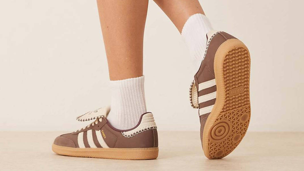 adidas Samba LT Brown ASOS Exclusive On Foot Back