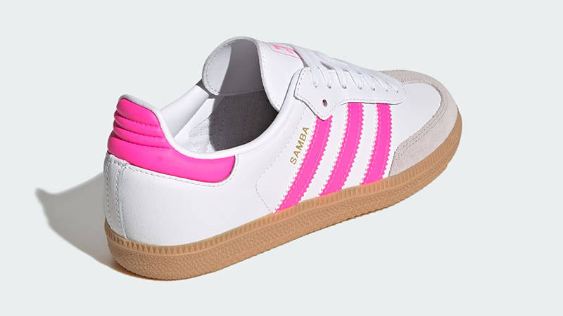 adidas Samba OG GS White Lucid Pink JQ2831 Back