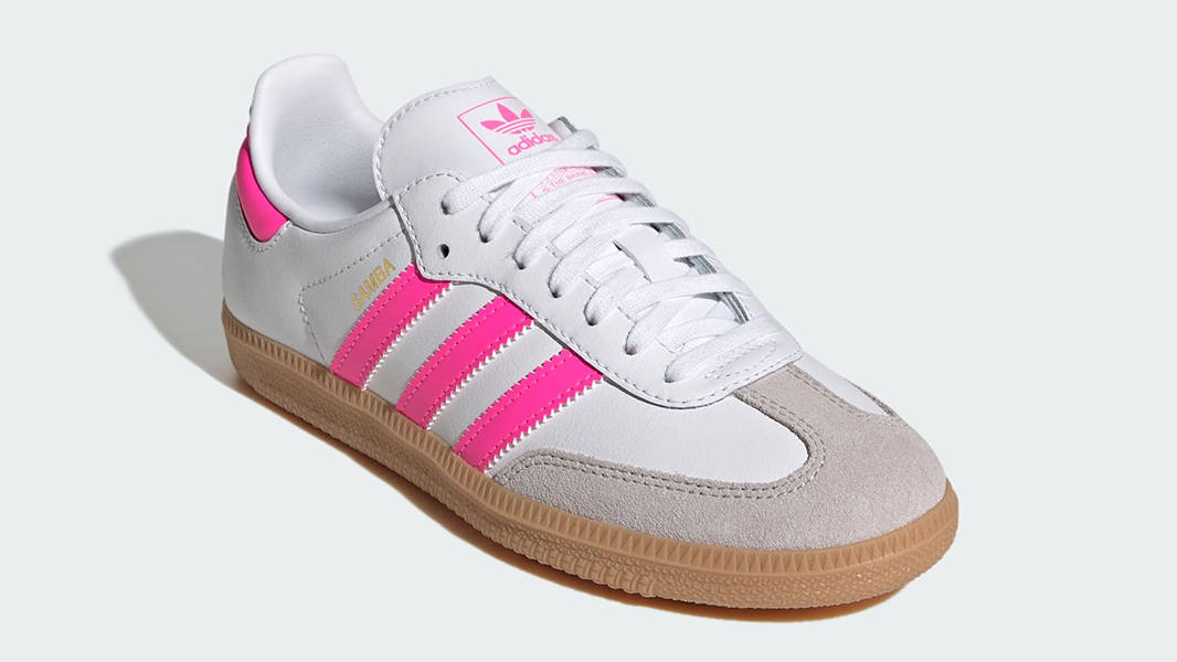 adidas Samba OG GS White Lucid Pink JQ2831 Side