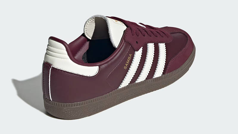 adidas Samba OG Maroon Off White JR8844 Back