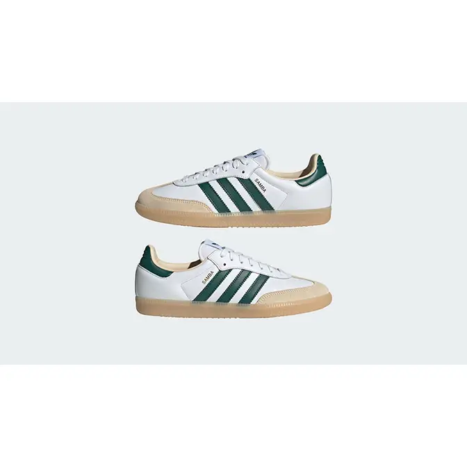 adidas Samba OG White Collegiate Green JS3831 feature