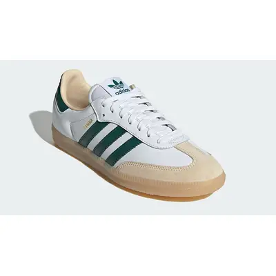 adidas Samba OG White Collegiate Green JS3831 front