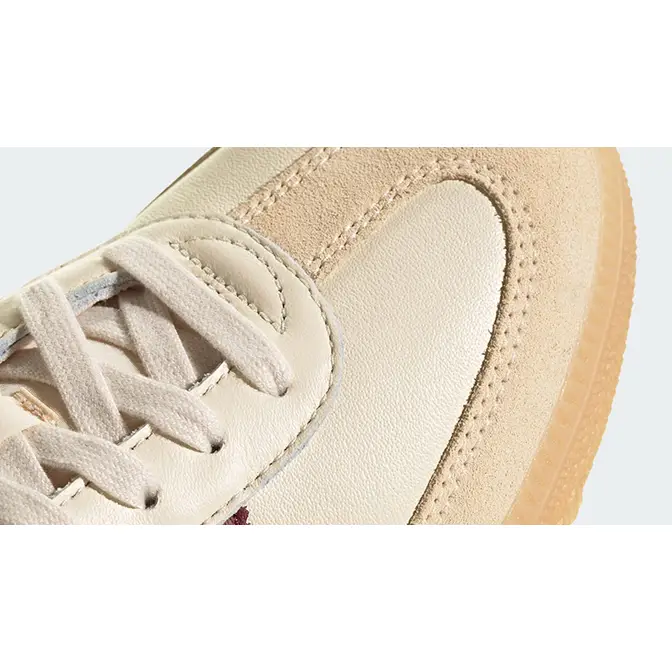 adidas Samba OG Wonder White Shadow Red JS3830 Detail 2