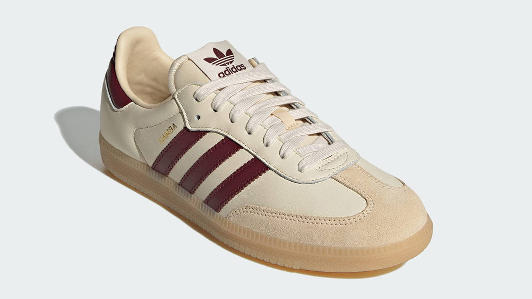 adidas Samba OG Wonder White Shadow Red JS3830 Side