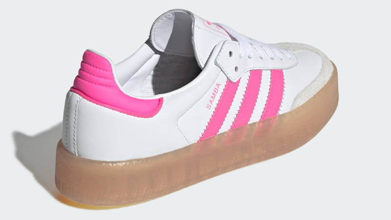 adidas Sambae White Lucid Pink Back
