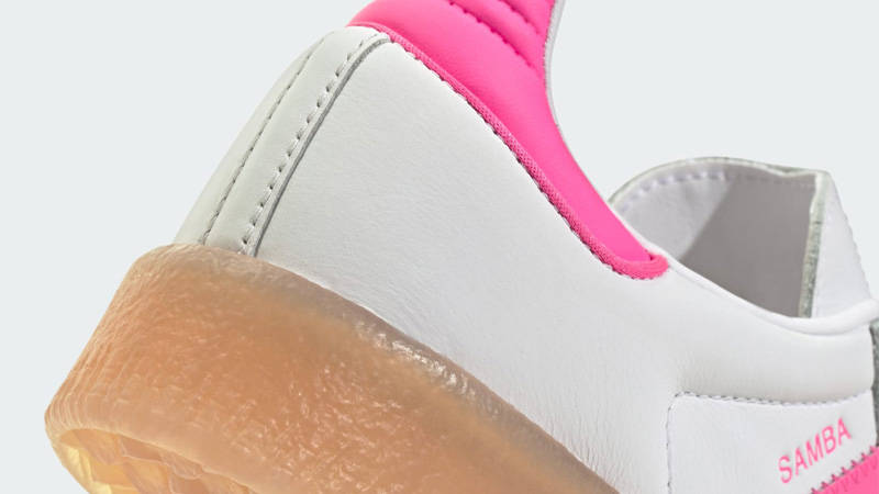adidas Sambae White Lucid Pink Closeup