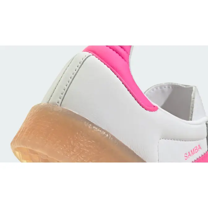 adidas Sambae White Lucid Pink Closeup