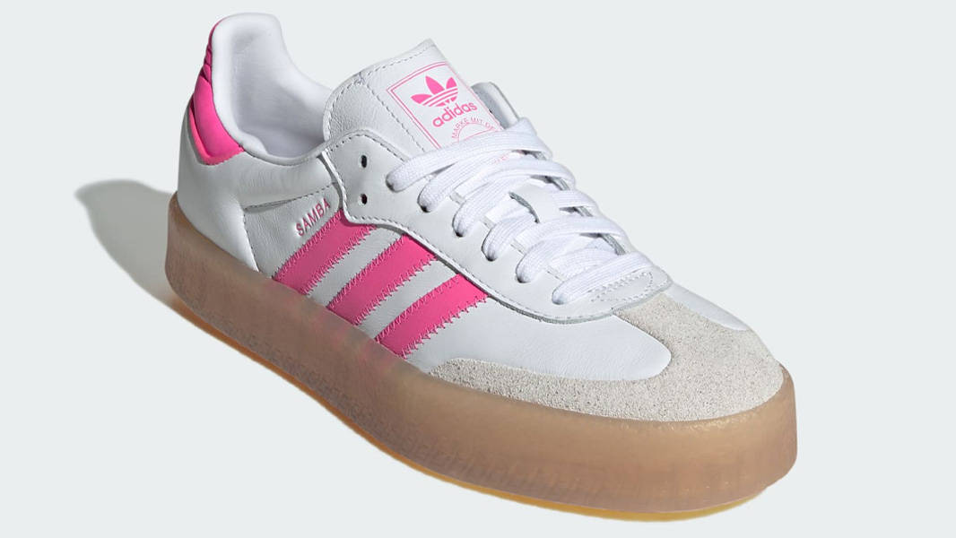 adidas Sambae White Lucid Pink Front