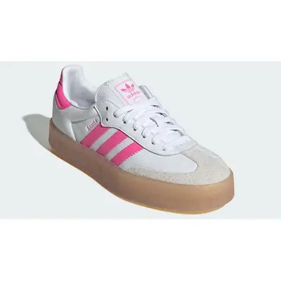 adidas Sambae White Lucid Pink Front