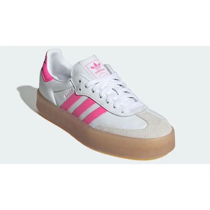 adidas Sambae White Lucid Pink Front