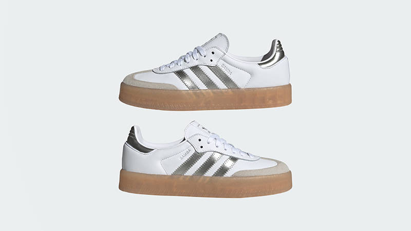 adidas Sambae White Silver Gum JS3943 feature